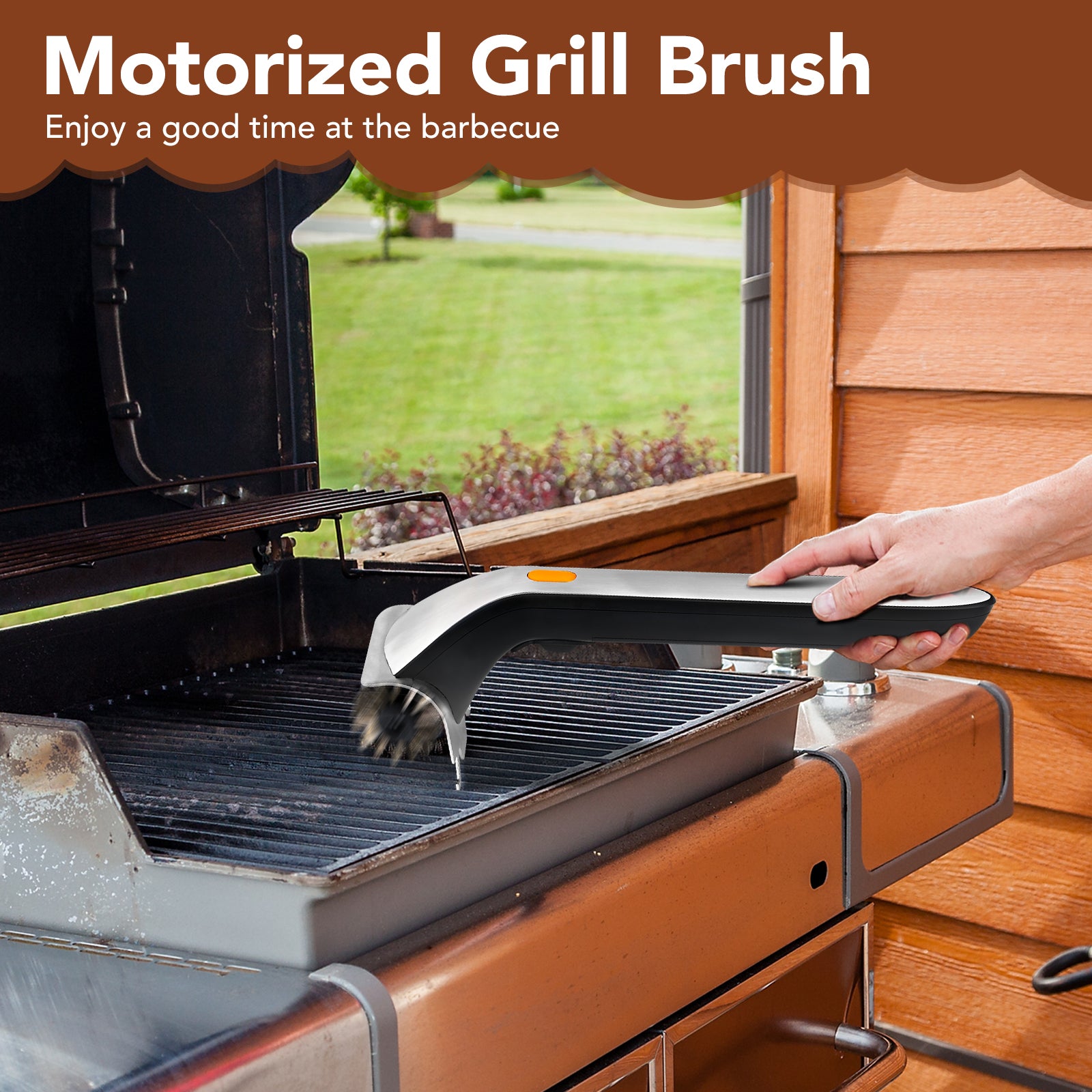 Electric grill brush with drainage function Coollaa