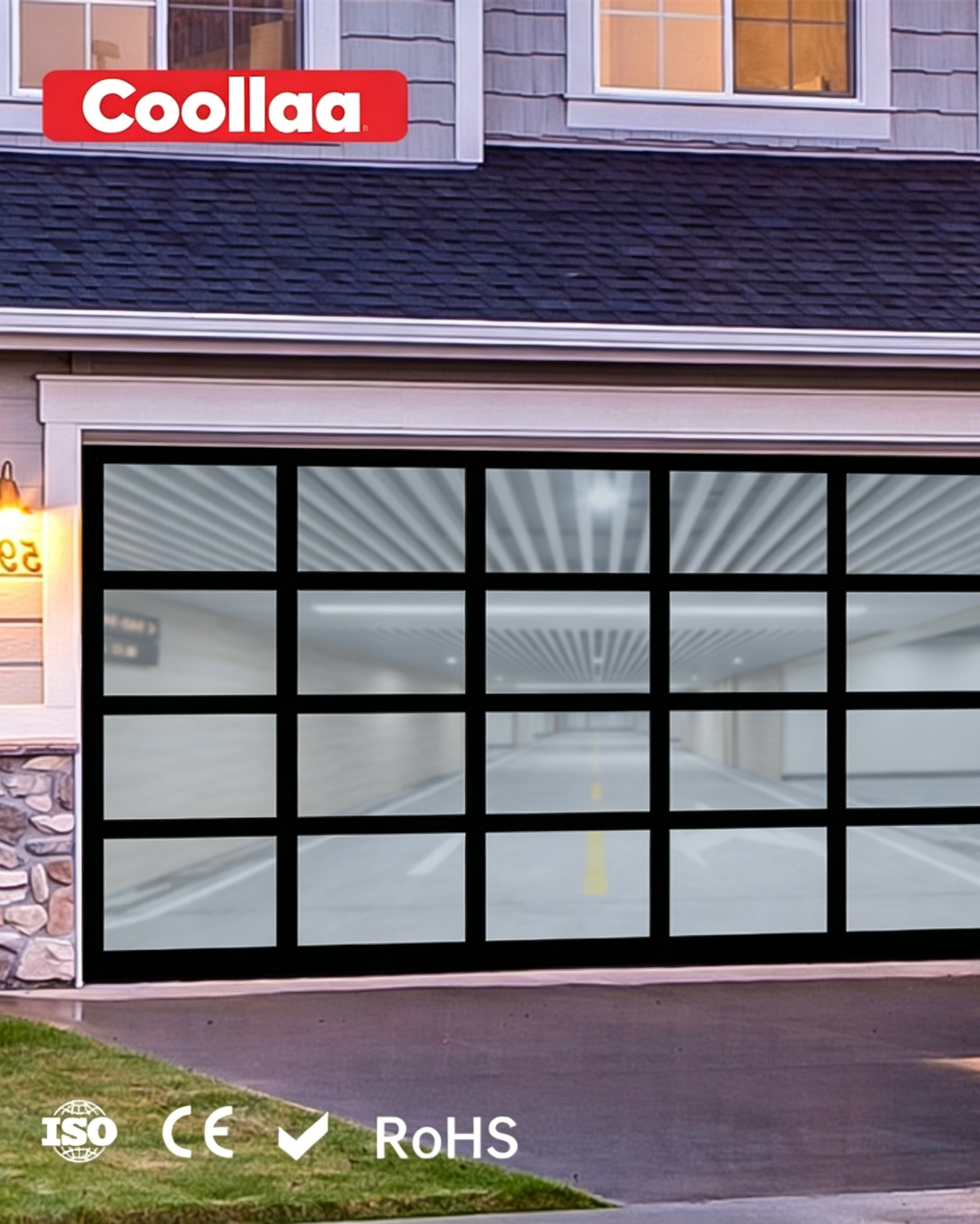 Aluminum alloy perspective garage door  series