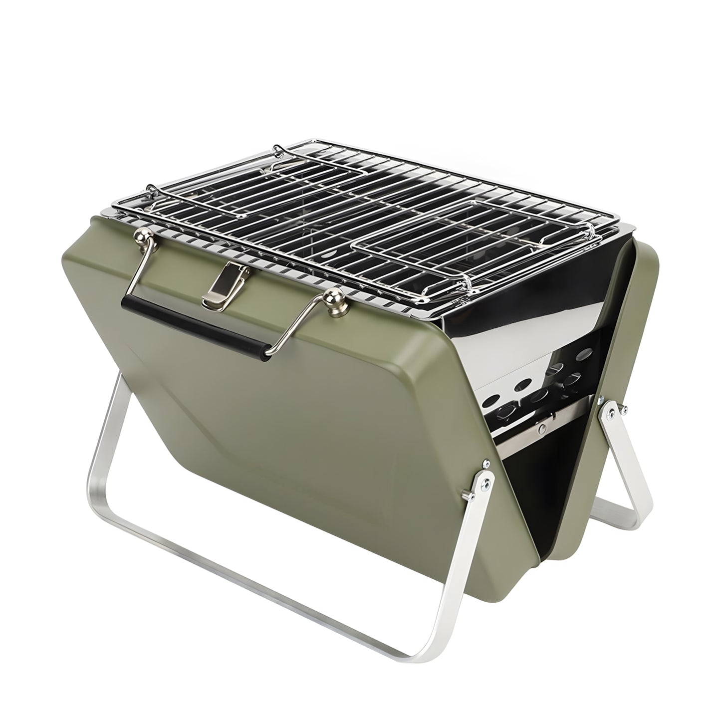 Portable Charcoal Grill - 11.81" Small Barbecue Grill