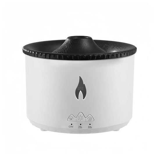 Volcano Diffuser Air Purifier Humidifier for Home and Bedroom, Flame Effect Essential Oils Humidifiers, Two Mist Mode Aromatherapy, Flame Air Diffuser Volcano Aroma