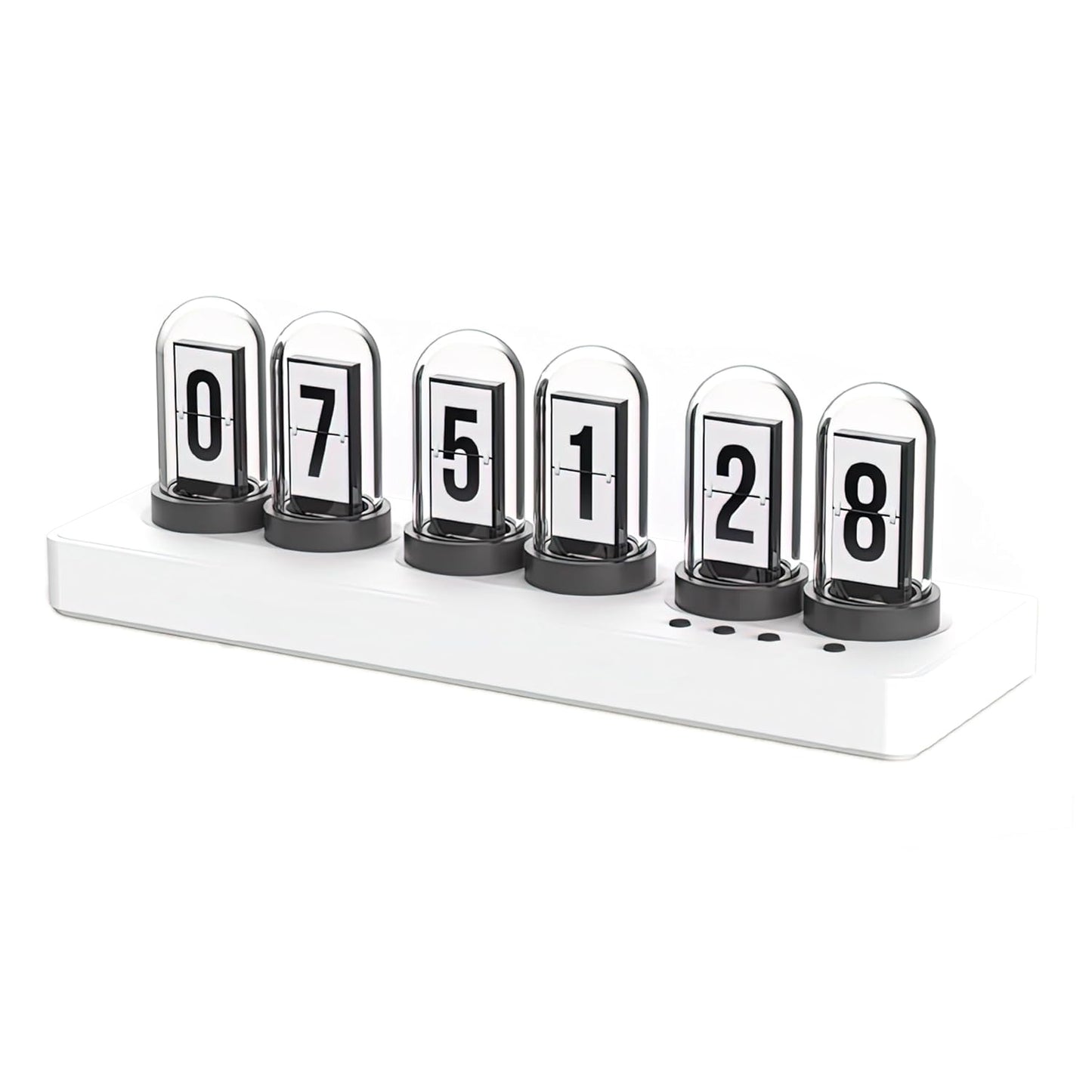 Nixie Tube Clock Glow Tube Clock IPS Color Screen Digital Clock with 6 Sets of Alarm Clocks, 7 Modes, 12 Customized Pictures, Web Control