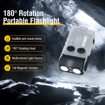 180° Rotation protable small powerful flashlight