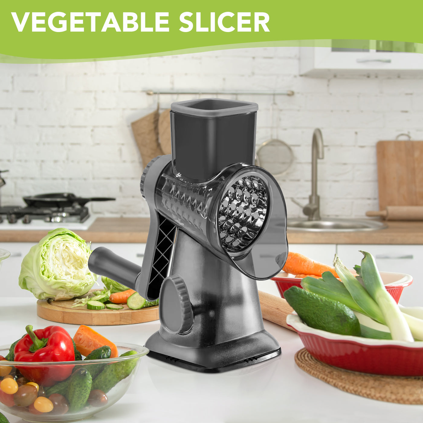 Kitchen Vegetable Slicer with 3 Blades