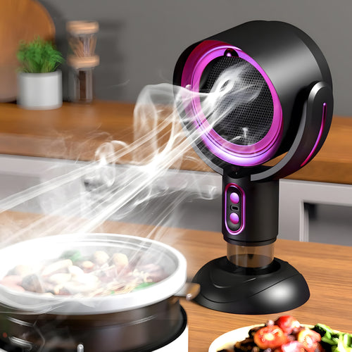 Portable Range Hood, Desktop Range Hood with 2 Wind Speed, Detachable Filter, USB Powered Kitchen Air Cleaner, Portable Exhaust Fan for Indoor BBQ, Hot Pot and RV, Apartment