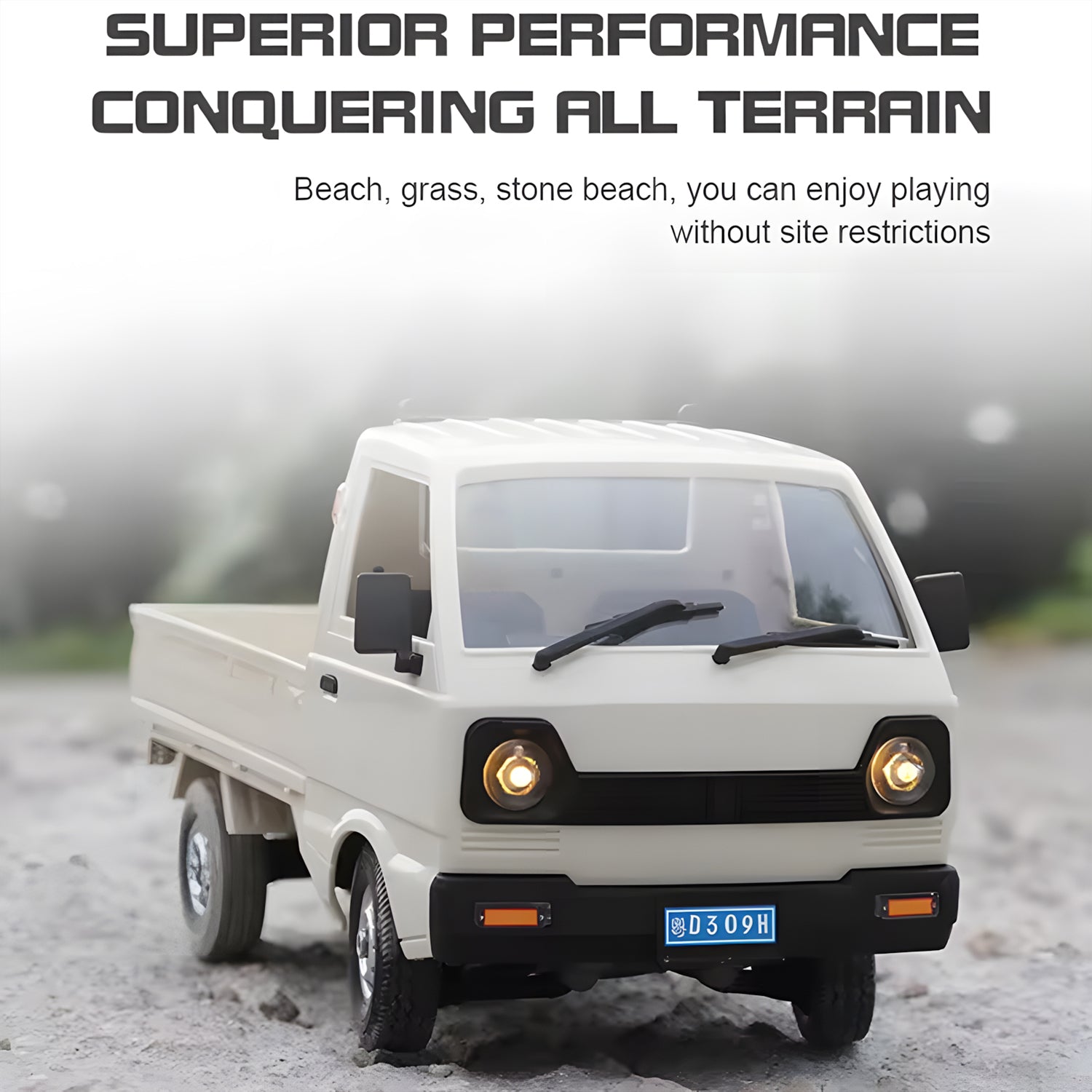 Top 1/16 2.4G RC Cars Outdoor Drift RC Truck With LED For Boys Toys Birthday Christmas Gift