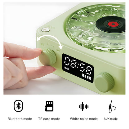 Portable Retro Sleep Aid Speakers 360 Surround Sound White Noise Bluetooth Speaker Center with Light Support Card Music TF RGB