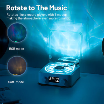 Portable Retro Sleep Aid Speakers 360 Surround Sound White Noise Bluetooth Speaker Center with Light Support Card Music TF RGB