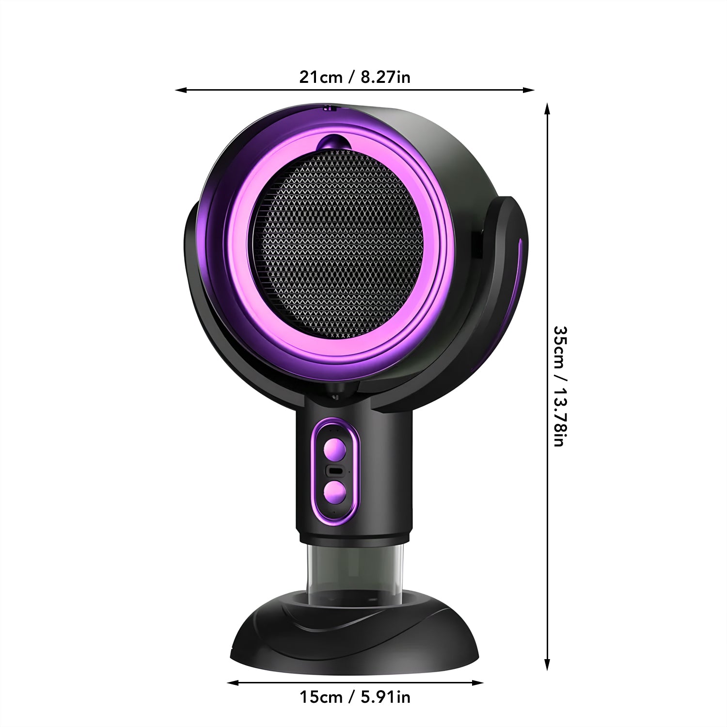 Portable Range Hood, Desktop Range Hood with 2 Wind Speed, Detachable Filter, USB Powered Kitchen Air Cleaner, Portable Exhaust Fan for Indoor BBQ, Hot Pot and RV, Apartment